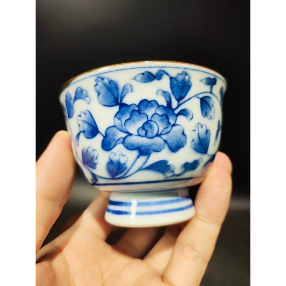 早期茶杯 - 宜龍窯青花杯/主人杯#03（茶壺/宜興/紫砂/茶道/茶具/茶葉）-細節圖5