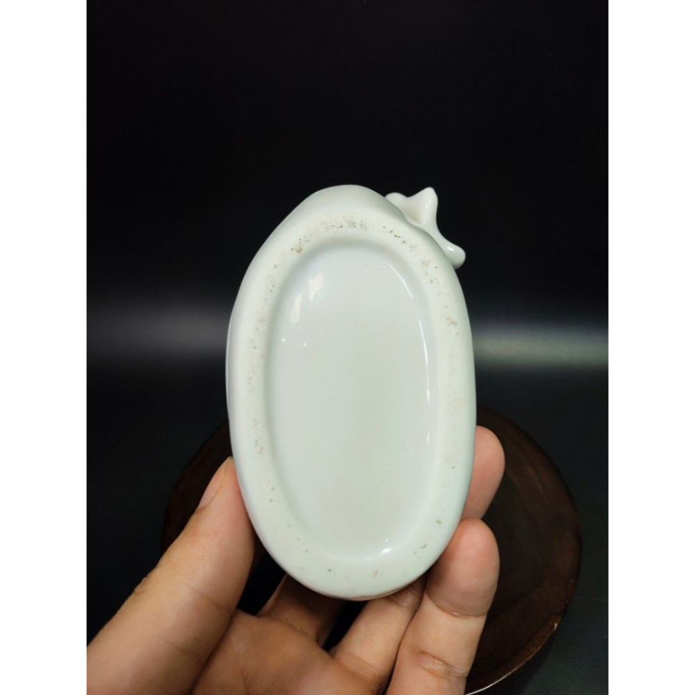早期西洋陶瓷老件 - 英國復古天鵝花卉飾品盆#01（飾品/古董/銅雕/收藏/銅爐/香爐/銅器/擺飾/珍藏/明朝/清朝/藝-細節圖7