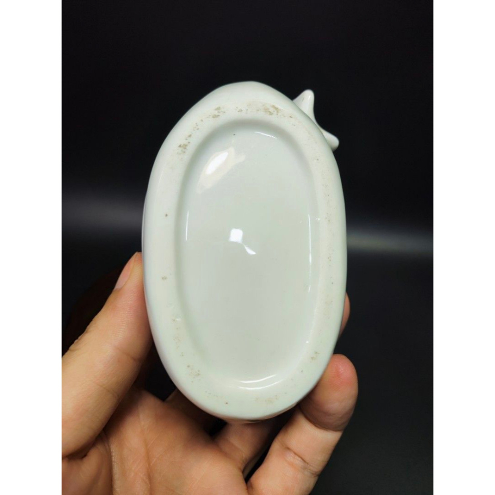 早期西洋陶瓷老件 - 英國復古天鵝花卉飾品盆#02（飾品/古董/銅雕/收藏/銅爐/香爐/銅器/擺飾/珍藏/明朝/清朝/藝-細節圖7