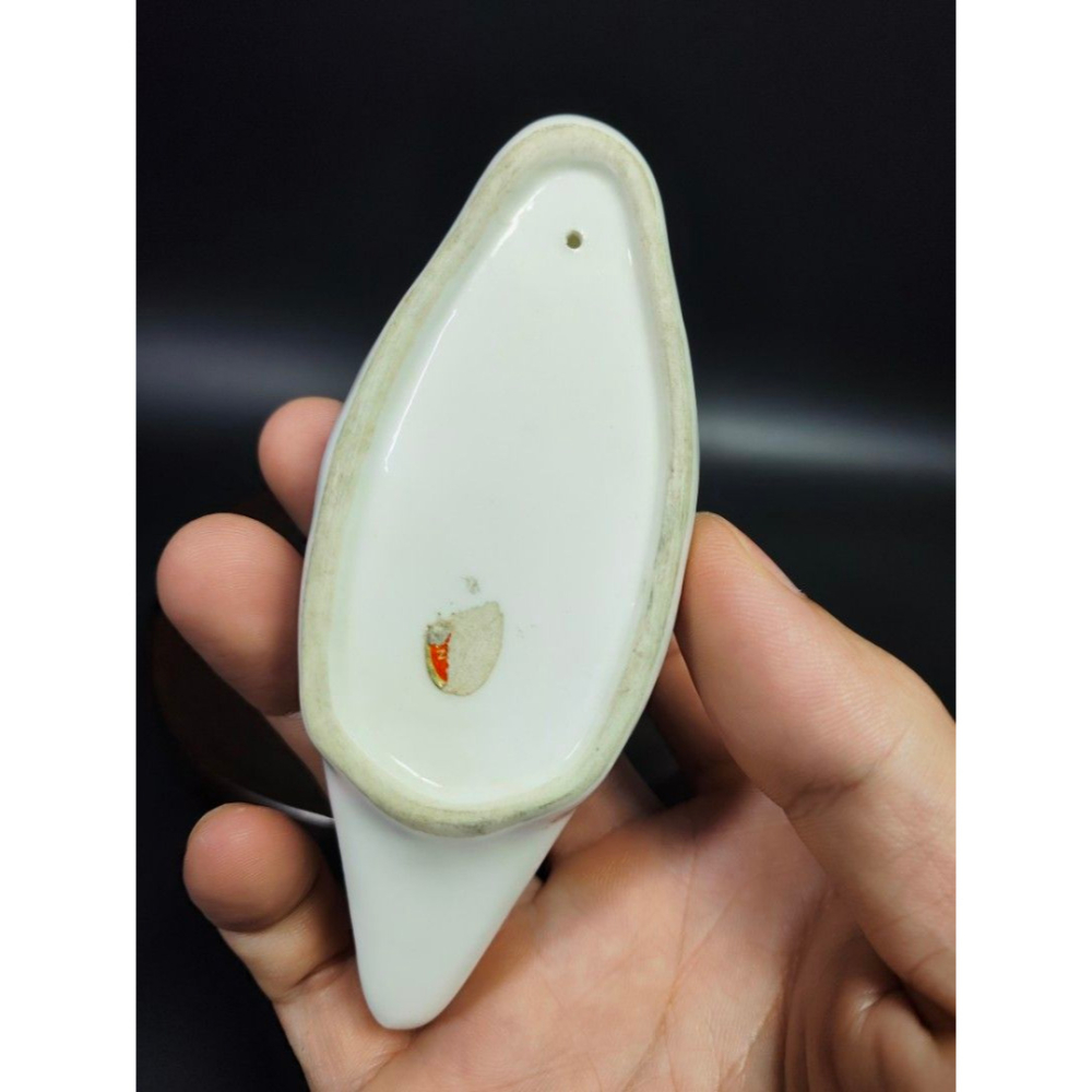 早期西洋陶瓷老件 - 西班牙復古天鵝雕像#01（飾品/古董/銅雕/收藏/銅爐/香爐/銅器/擺飾/珍藏/明朝/清朝/藝品/-細節圖7