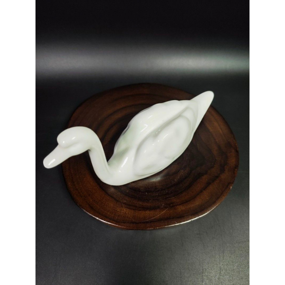 早期西洋陶瓷老件 - 西班牙復古天鵝雕像#01（飾品/古董/銅雕/收藏/銅爐/香爐/銅器/擺飾/珍藏/明朝/清朝/藝品/-細節圖8