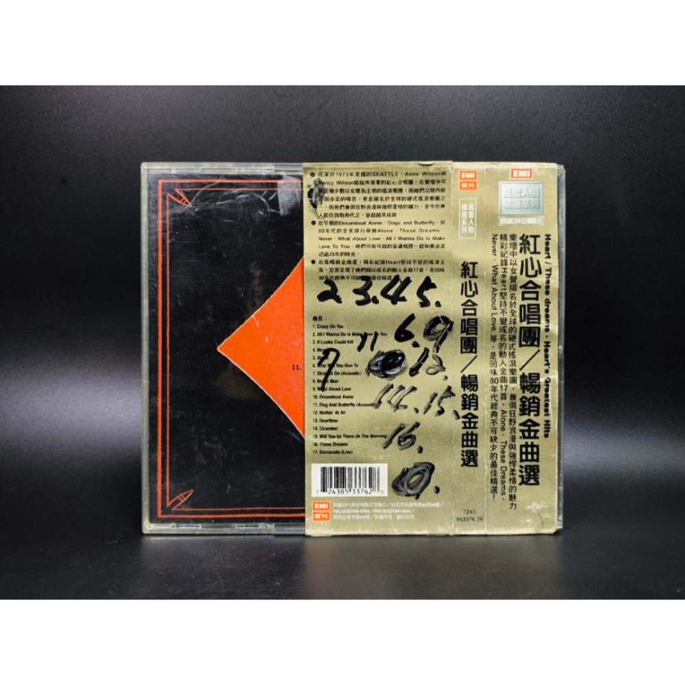 音樂CD - Heart紅心合唱團/暢銷金曲選(西洋/音樂/CD/卡帶/絕版/錄音帶）-細節圖2