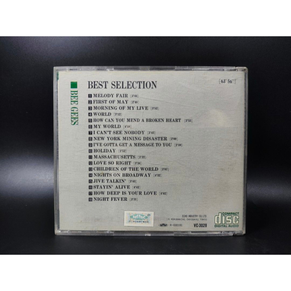 音樂CD - BeeGees/Best Selection/日本版/ECHO(西洋/音樂/CD/卡帶/絕版/錄音帶）-細節圖2