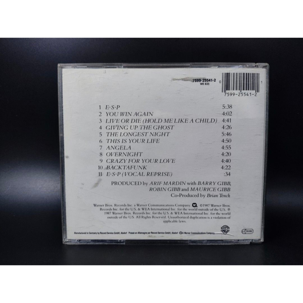 音樂CD - BeeGees/E.S.P/1987德國版/華納兄弟(西洋/音樂/CD/卡帶/絕版/錄音帶）-細節圖2