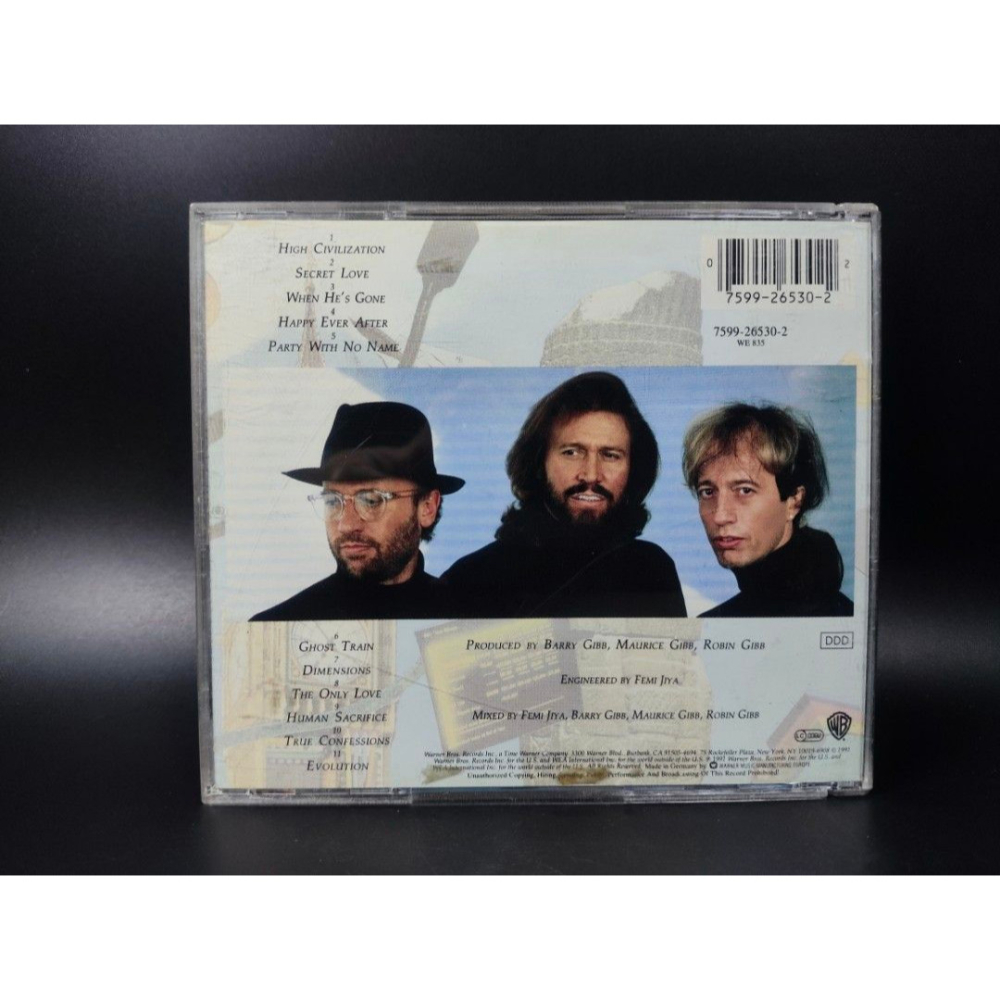 音樂CD - BeeGees/HIGH CIVILIZATION/美國版/1991華納兄弟(西洋/音樂/CD/卡帶/絕版-細節圖2