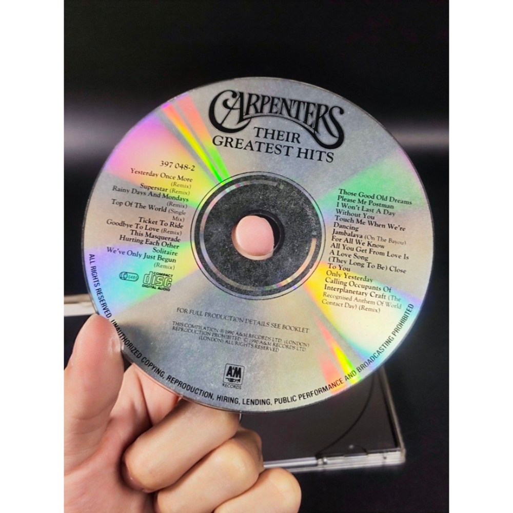 音樂CD - CARPENTERS木匠兄妹/Their Greatest Hits/德製銀圈/A&M(西洋/音樂/CD/-細節圖5