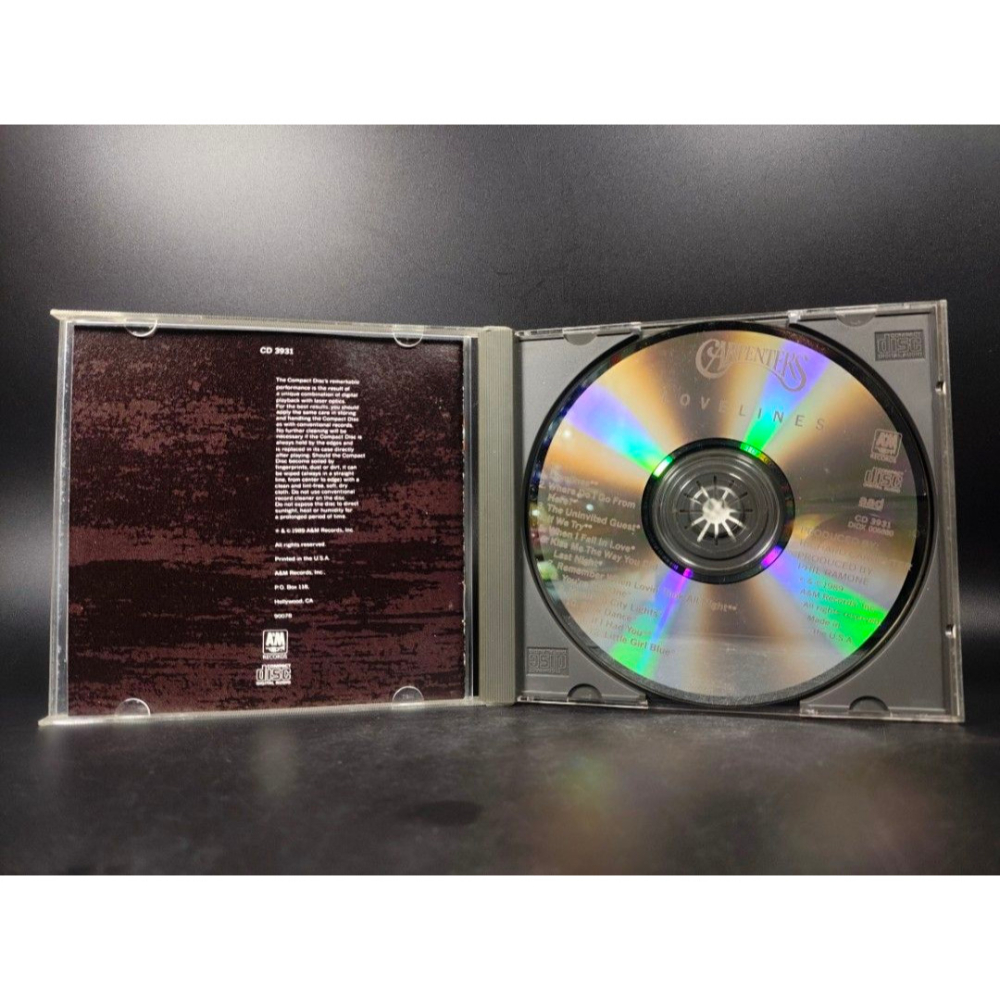 音樂CD - CARPENTERS木匠兄妹/Lovelines/美版/A&M(西洋/音樂/CD/卡帶/絕版/錄音帶）-細節圖3