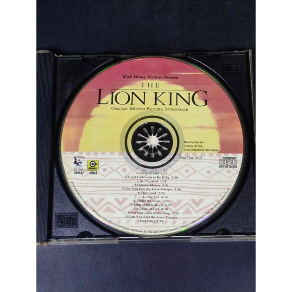 音樂CD - Lion King獅子王/Walt Disney (西洋/音樂/CD/卡帶/絕版/錄音帶）-細節圖5