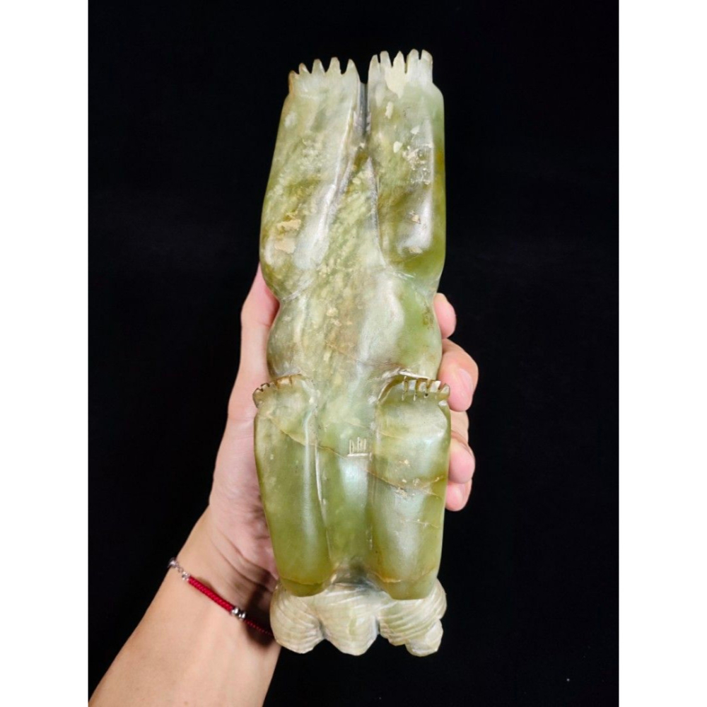 早期天然古玉舊藏 - 瑞獸古玉#02（聚寶/開運/風水/擺飾/裝飾/花瓶/供器/石雕/雕刻/玉器）-細節圖7