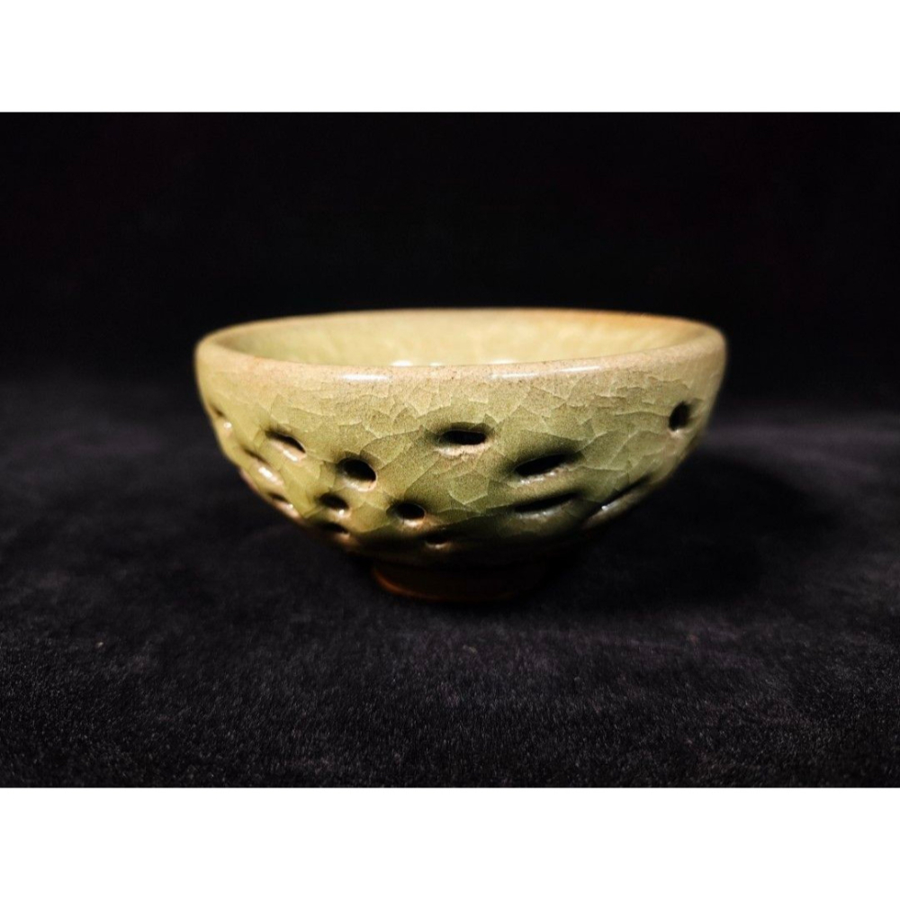 早期德化瓷土茶杯 - 雲鼎手作冰裂鏤空茶杯/主人杯/個人杯（茶壺/宜興/紫砂/茶道/茶具/茶葉/陶器/陶藝/陶瓷/瓷器）-細節圖4