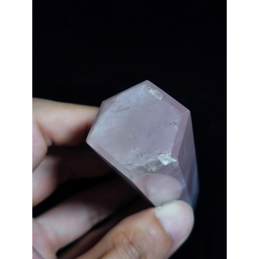 早期天然水晶#07 - 粉水晶柱(招財/風水/擺件/辟邪磁場/能量/心靈/晶礦/水晶/辟邪/辦公室)-細節圖7