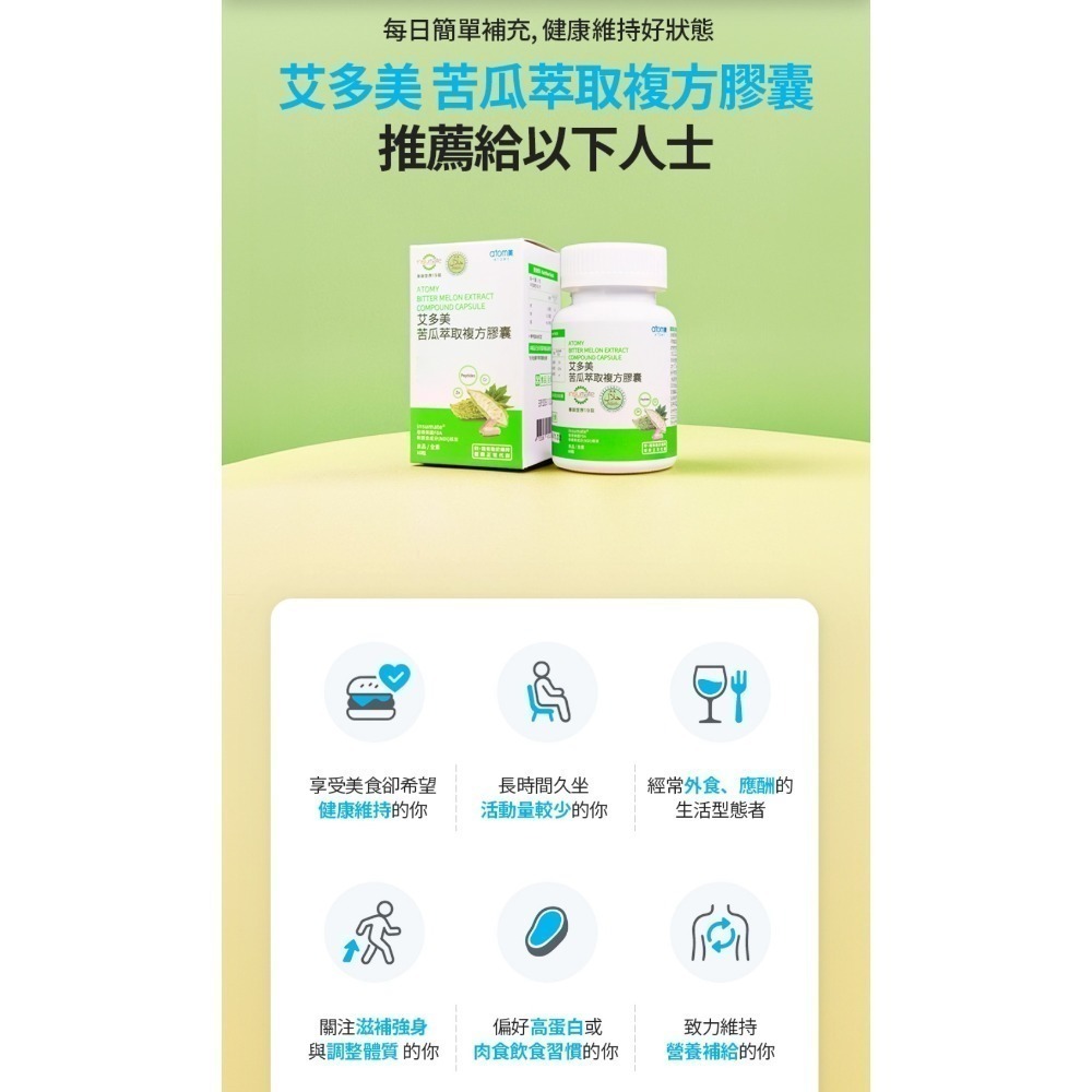 艾多美苦瓜胜肽60粒✅台灣官網公司貨-細節圖6