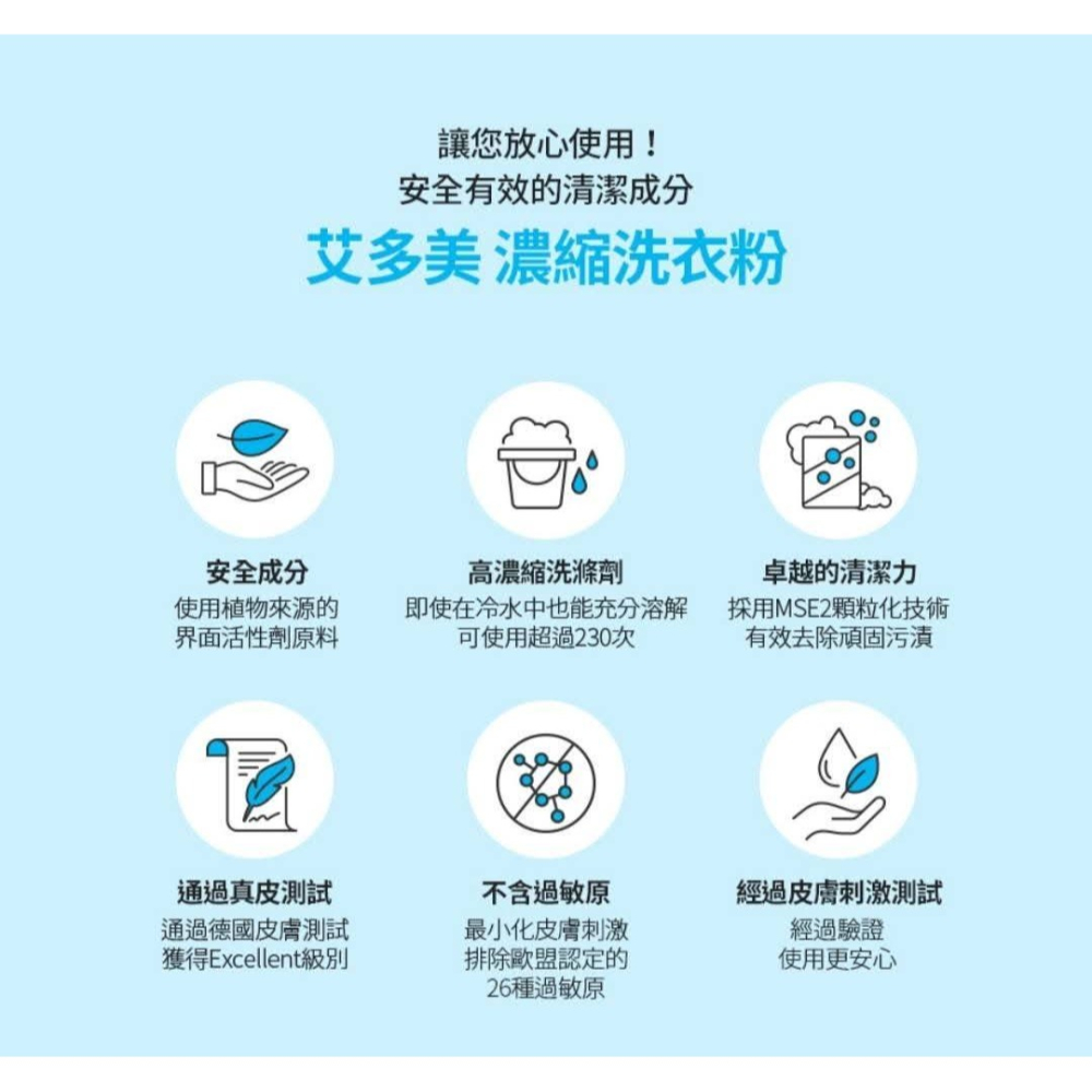 🎽👔艾多美濃縮洗衣粉👗🧥台灣官網公司貨-細節圖2