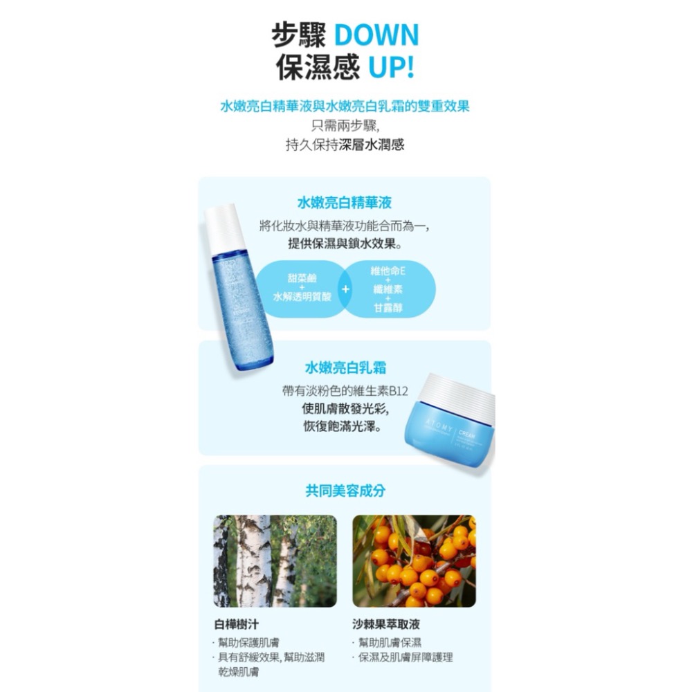 💦 Atomy 艾多美 水嫩亮白乳霜-細節圖4