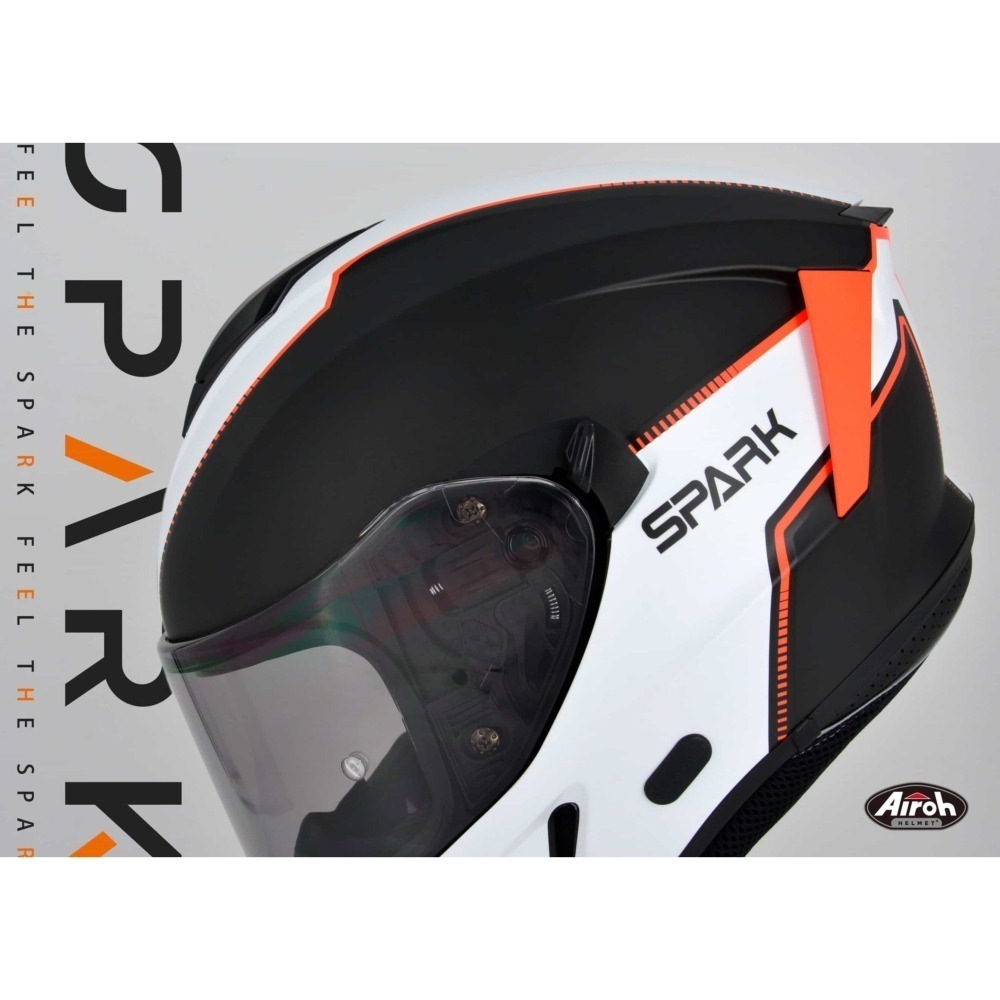 ✧上頂安全帽✧🔥打折or MT頭套🔥Airoh SPARK #2彩繪 義大利全罩式安全帽 台灣頭型 隱藏藍芽線設計-細節圖2
