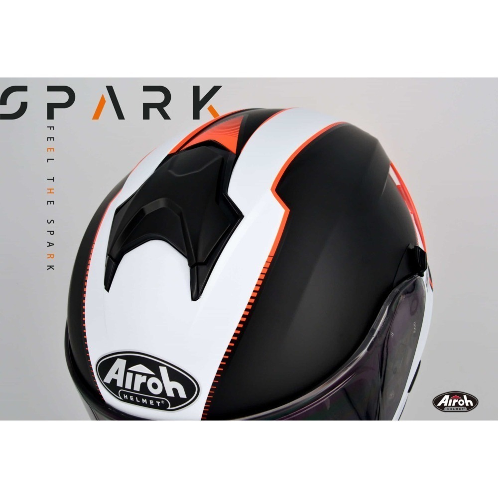 ✧上頂安全帽✧🔥打折or MT頭套🔥Airoh SPARK #2彩繪 義大利全罩式安全帽 台灣頭型 隱藏藍芽線設計-細節圖6