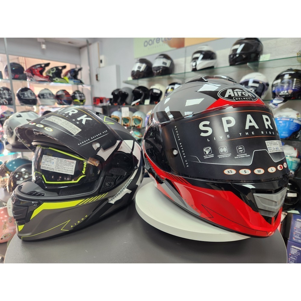 ✧上頂安全帽✧🔥打折or MT頭套🔥Airoh SPARK #8彩繪 義大利全罩式安全帽 台灣頭型 隱藏藍芽線設計-細節圖2
