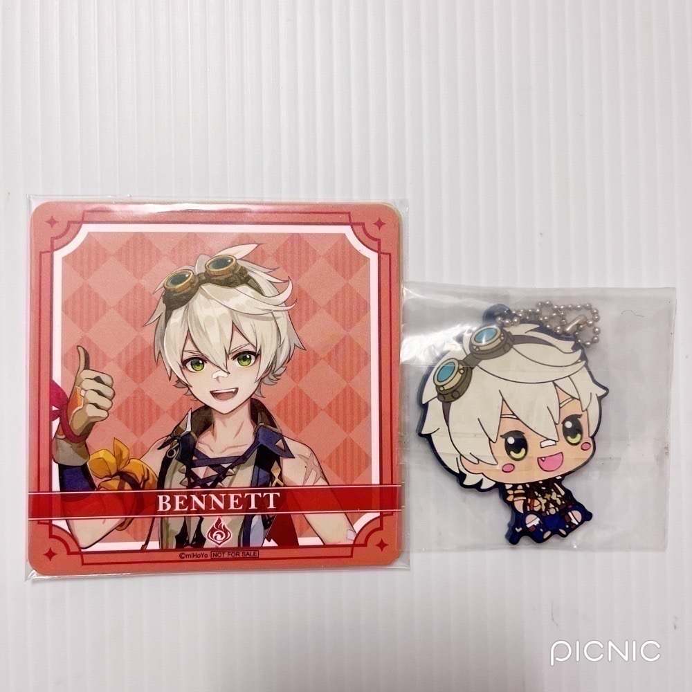 班尼特 鯛魚燒紙杯墊＆一番賞軟膠吊飾（無外盒）