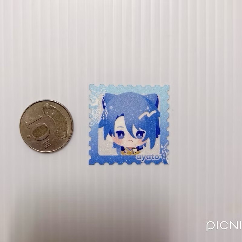 現貨🎐風精靈🎐原神同人｜神里綾人 神里綾華 稻妻 拍立得 明信片 徽章 透卡 郵票 鐳射票 原神周邊 原神週邊-規格圖2