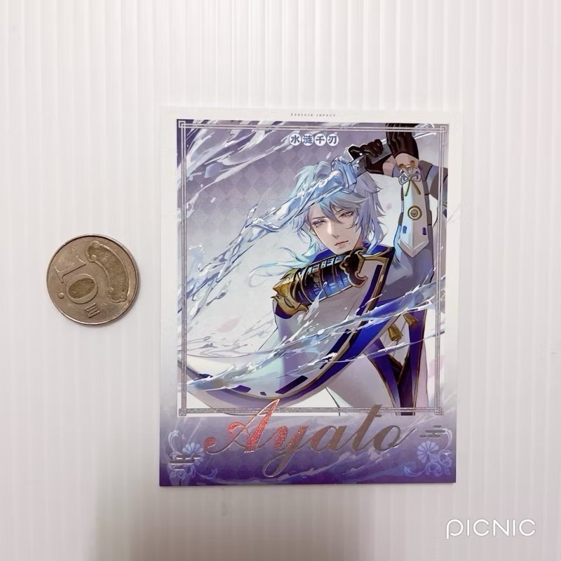 現貨🎐風精靈🎐原神同人｜神里綾人 神里綾華 稻妻 拍立得 明信片 徽章 透卡 郵票 鐳射票 原神周邊 原神週邊-規格圖2