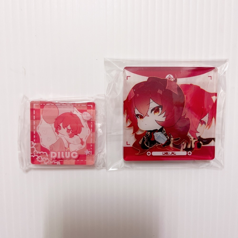 現貨🎐風精靈🎐原神同人｜迪盧克 凱亞 五郎 戴因斯雷布 拍立得 明信片 透卡 徽章 小麻將 原神周邊 原神週邊-規格圖2