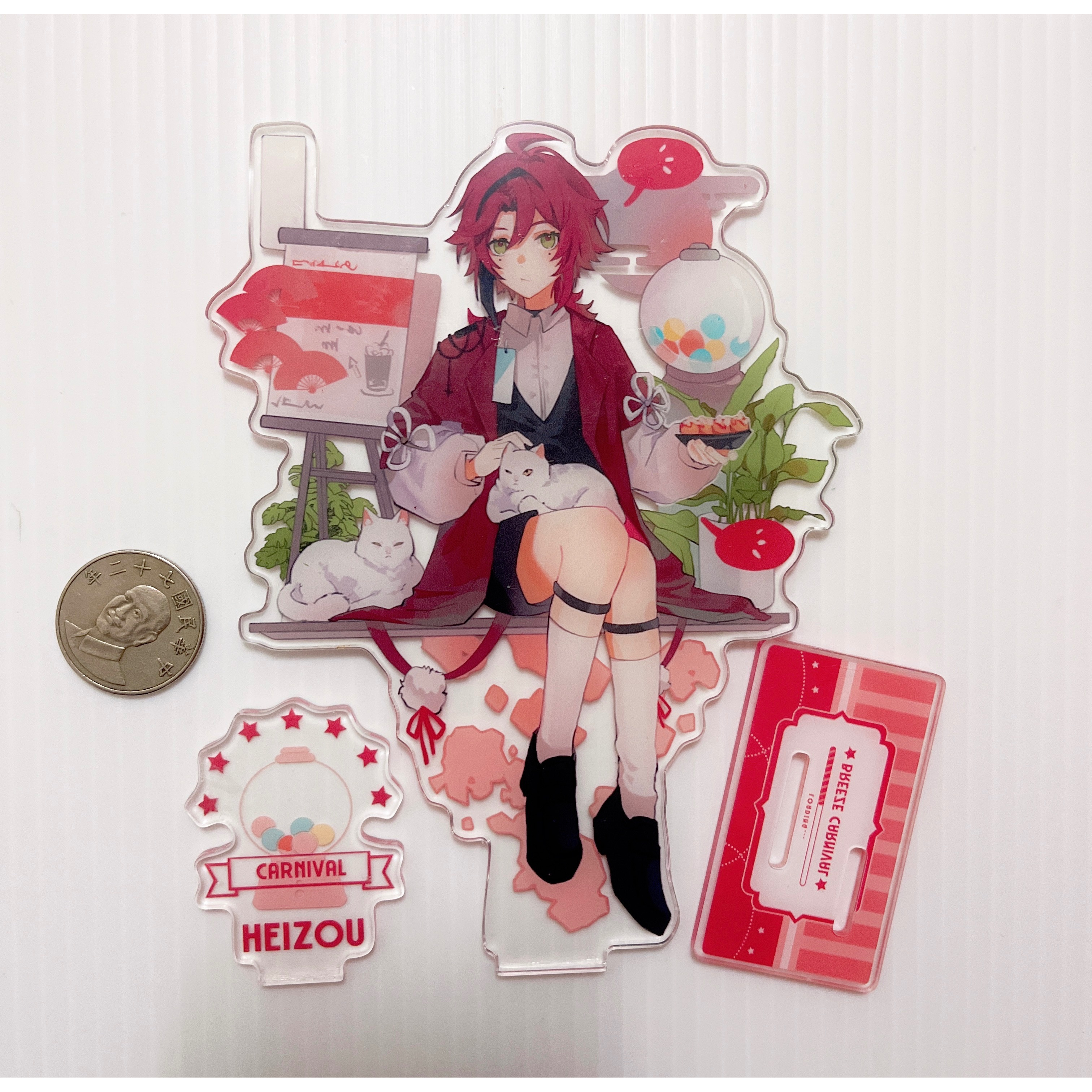 現貨🎐風精靈🎐原神同人｜鹿野院平藏 小鹿 拍立得 明信片 方卡 立牌 色紙 吊飾 麻將 透卡 原神周邊 原神週邊-細節圖2