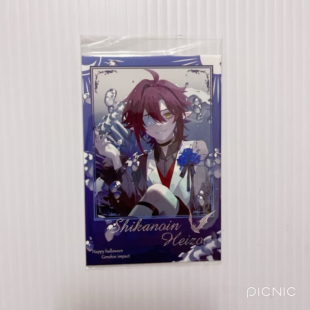 現貨🎐風精靈🎐原神同人｜鹿野院平藏 小鹿 拍立得 明信片 方卡 立牌 色紙 吊飾 麻將 透卡 原神周邊 原神週邊-規格圖2