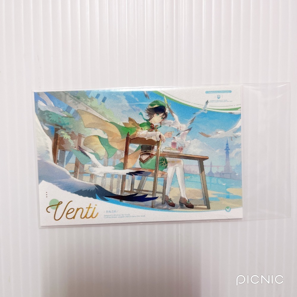 現貨🎐風精靈🎐原神同人｜溫迪 風神 蒙德 拍立得 明信片 透卡 鐳射票 娃娃 立牌 吊飾 原神周邊 原神週邊-規格圖5