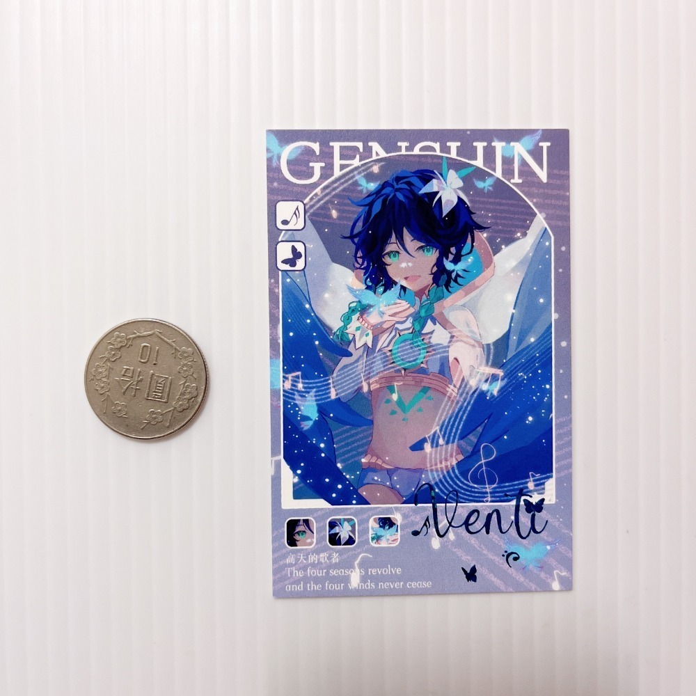 現貨🎐風精靈🎐原神同人｜溫迪 風神 蒙德 拍立得 明信片 透卡 鐳射票 娃娃 立牌 吊飾 原神周邊 原神週邊-規格圖5