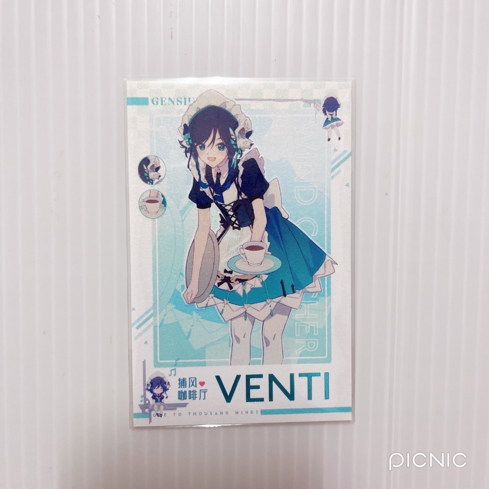 現貨🎐風精靈🎐原神同人｜溫迪 風神 蒙德 拍立得 明信片 透卡 鐳射票 娃娃 立牌 吊飾 原神周邊 原神週邊-規格圖5
