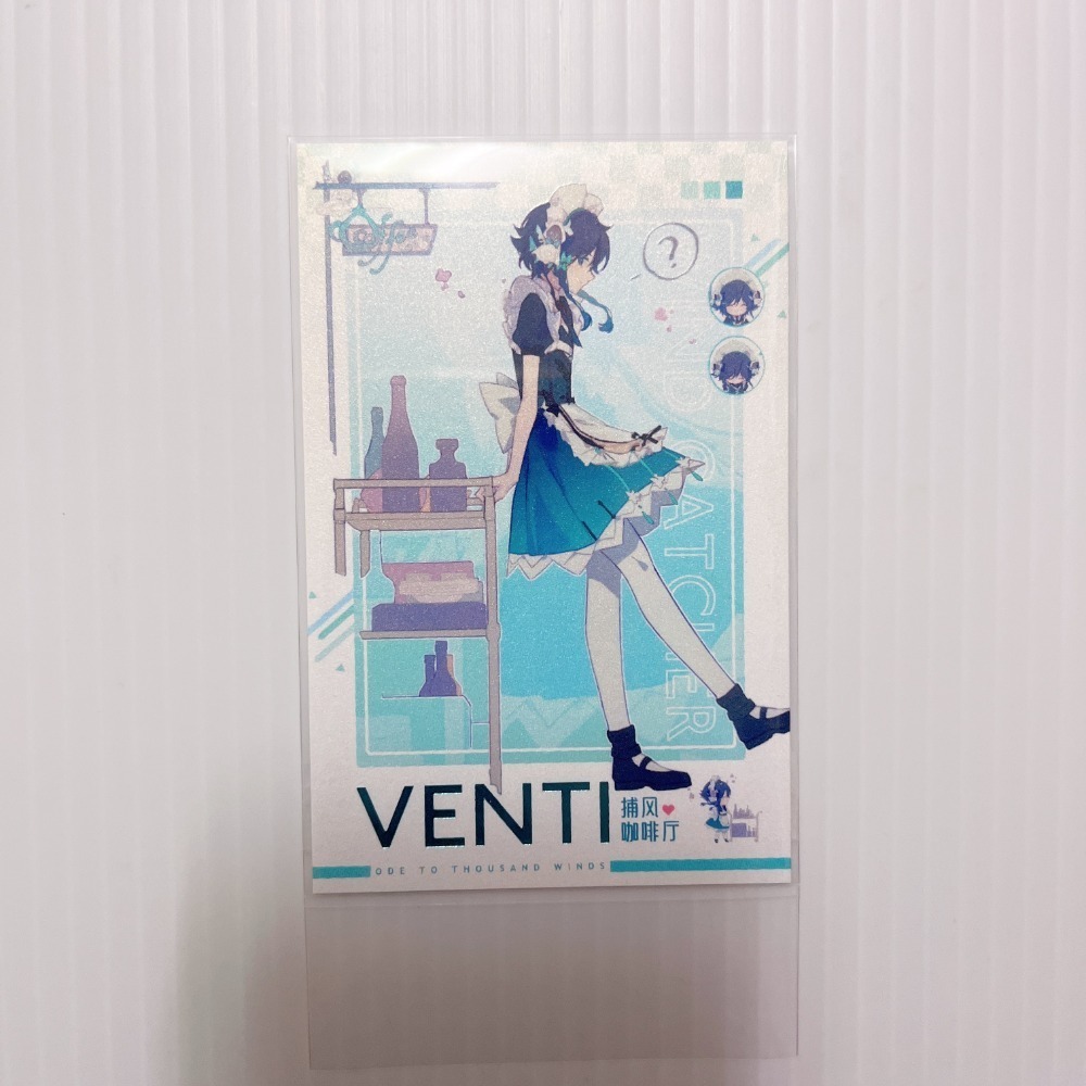 現貨🎐風精靈🎐原神同人｜溫迪 風神 蒙德 拍立得 明信片 透卡 鐳射票 娃娃 立牌 吊飾 原神周邊 原神週邊-規格圖5