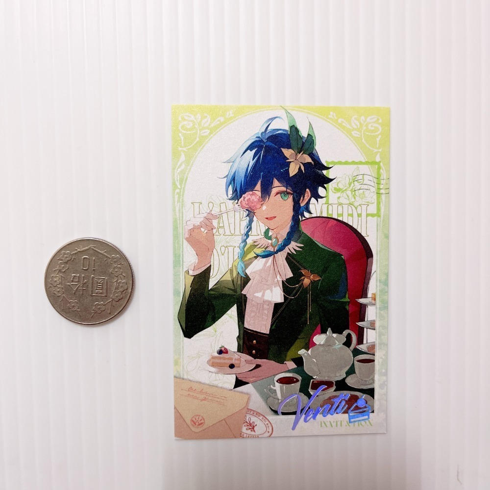 現貨🎐風精靈🎐原神同人｜溫迪 風神 蒙德 拍立得 明信片 透卡 鐳射票 娃娃 立牌 吊飾 原神周邊 原神週邊-規格圖5