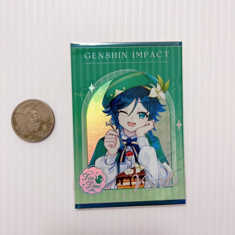 現貨🎐風精靈🎐原神同人｜溫迪 風神 蒙德 拍立得 明信片 透卡 鐳射票 娃娃 立牌 吊飾 原神周邊 原神週邊-規格圖5