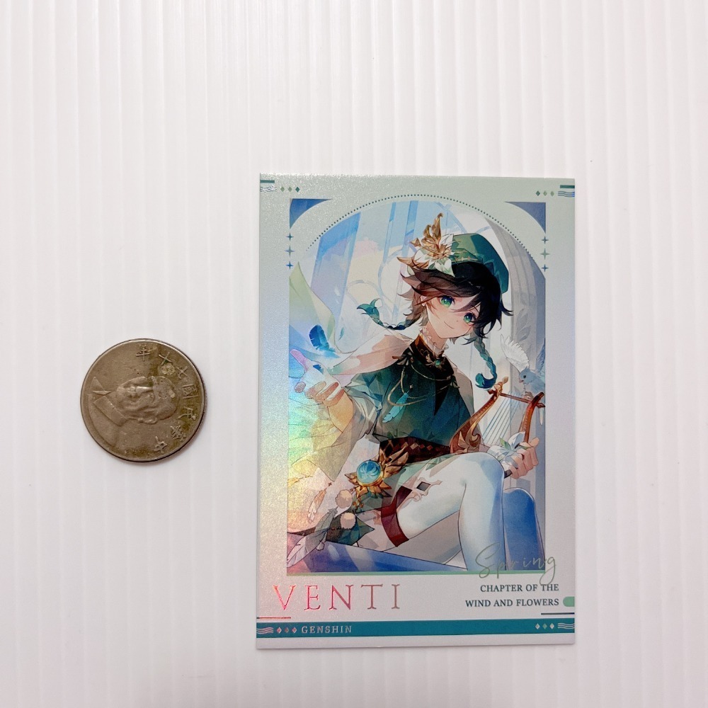 現貨🎐風精靈🎐原神同人｜溫迪 風神 蒙德 拍立得 明信片 透卡 鐳射票 娃娃 立牌 吊飾 原神周邊 原神週邊-規格圖5