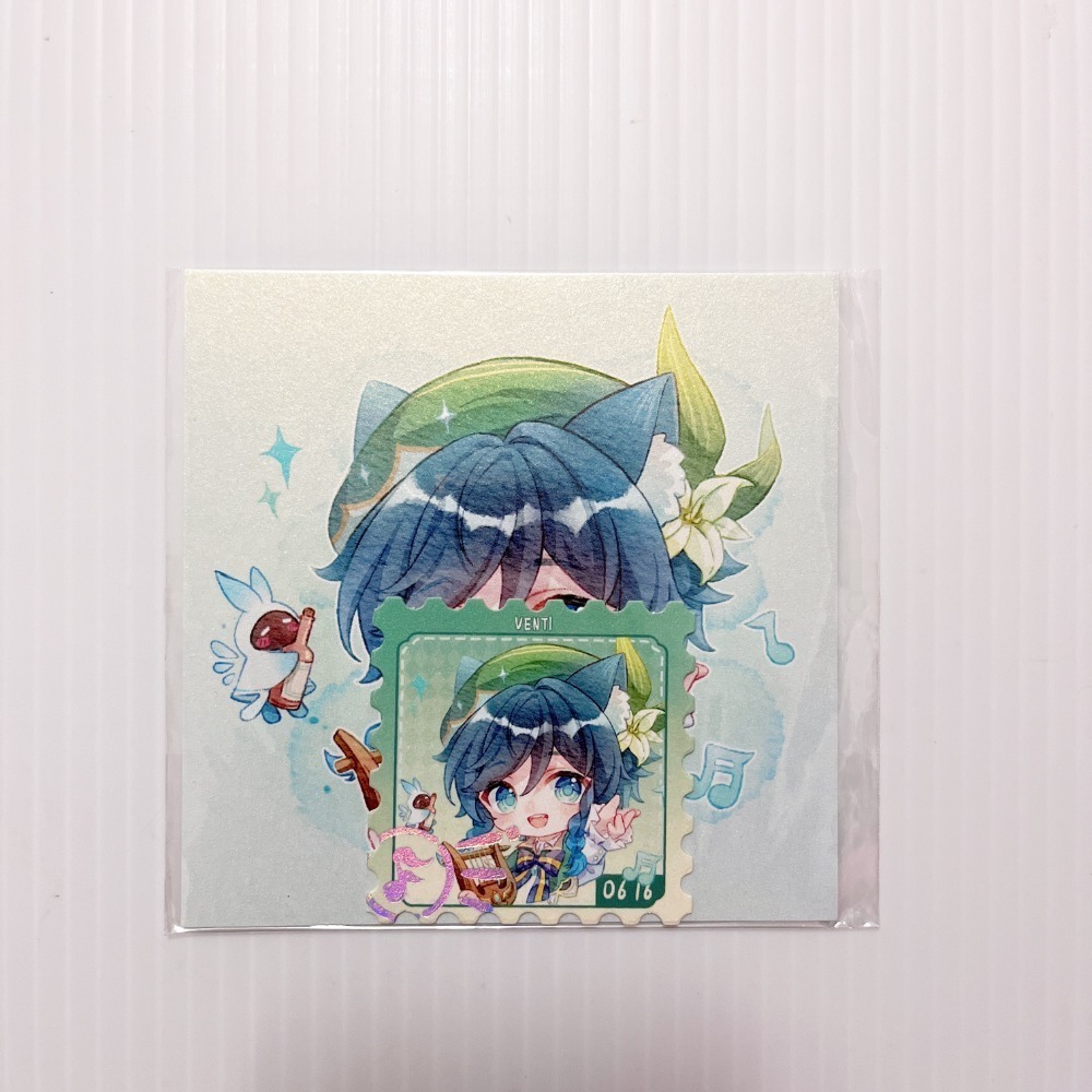 現貨🎐風精靈🎐原神同人｜溫迪 風神 蒙德 拍立得 明信片 透卡 鐳射票 娃娃 立牌 吊飾 原神周邊 原神週邊-規格圖5