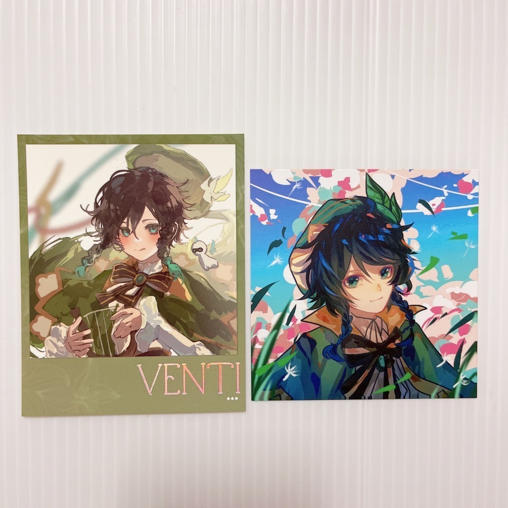 現貨🎐風精靈🎐原神同人｜溫迪 風神 蒙德 拍立得 明信片 透卡 鐳射票 娃娃 立牌 吊飾 原神周邊 原神週邊-規格圖5