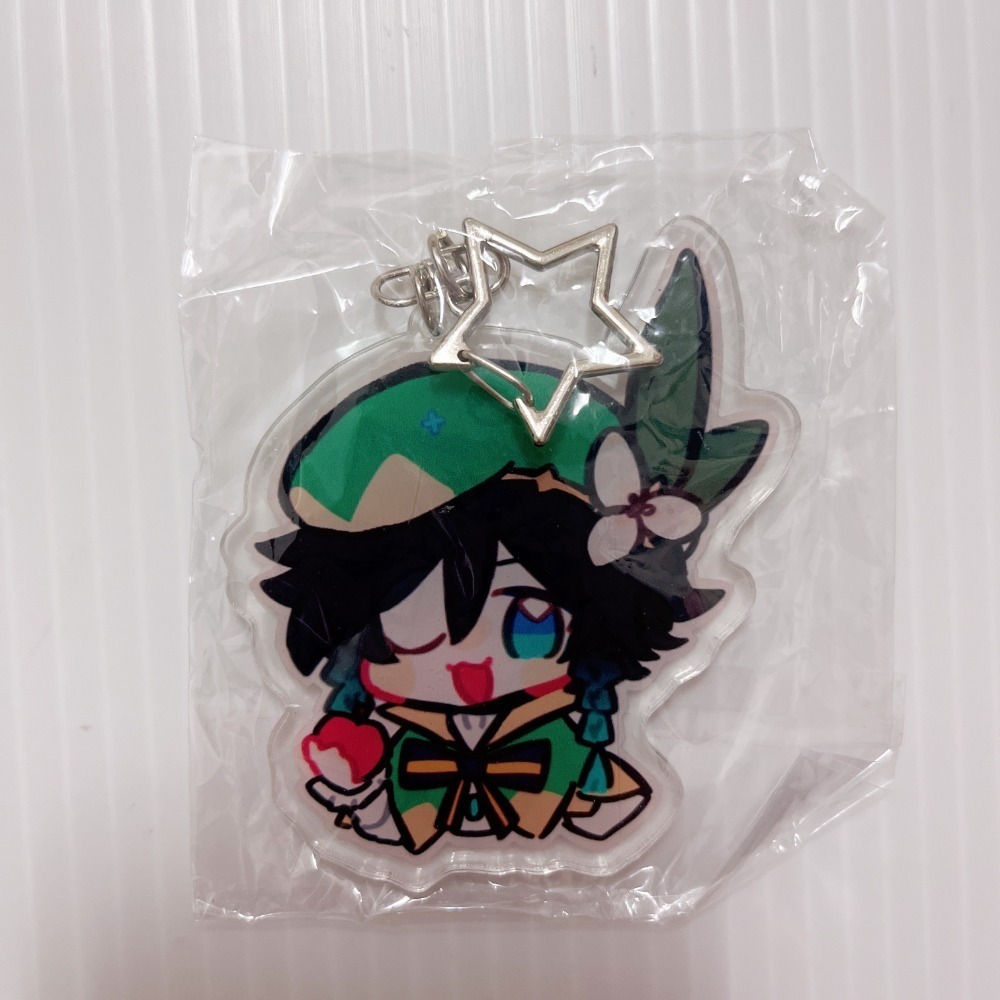 現貨🎐風精靈🎐原神同人｜溫迪 風神 蒙德 拍立得 明信片 透卡 鐳射票 娃娃 立牌 吊飾 原神周邊 原神週邊-規格圖5