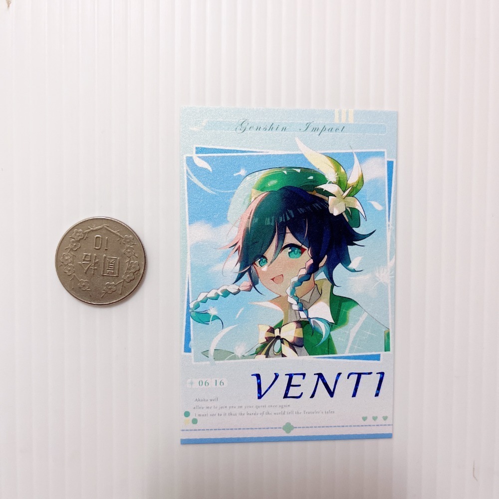 現貨🎐風精靈🎐原神同人｜溫迪 風神 蒙德 拍立得 明信片 透卡 鐳射票 娃娃 立牌 吊飾 原神周邊 原神週邊-規格圖5