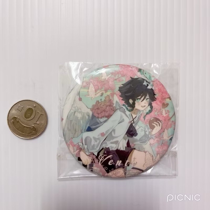 現貨🎐風精靈🎐原神同人｜溫迪 風神 蒙德 拍立得 明信片 方卡 鐳射票 花札牌 小方巾 原神周邊 原神週邊-規格圖1