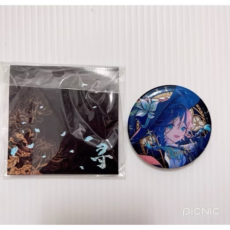 現貨🎐風精靈🎐原神同人｜溫迪 風神 蒙德 拍立得 明信片 方卡 鐳射票 花札牌 小方巾 原神周邊 原神週邊-規格圖1