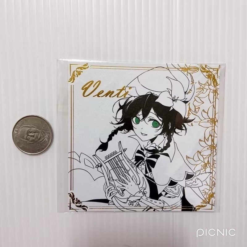 現貨🎐風精靈🎐原神同人｜溫迪 風神 蒙德 拍立得 明信片 方卡 鐳射票 花札牌 小方巾 原神周邊 原神週邊-規格圖1