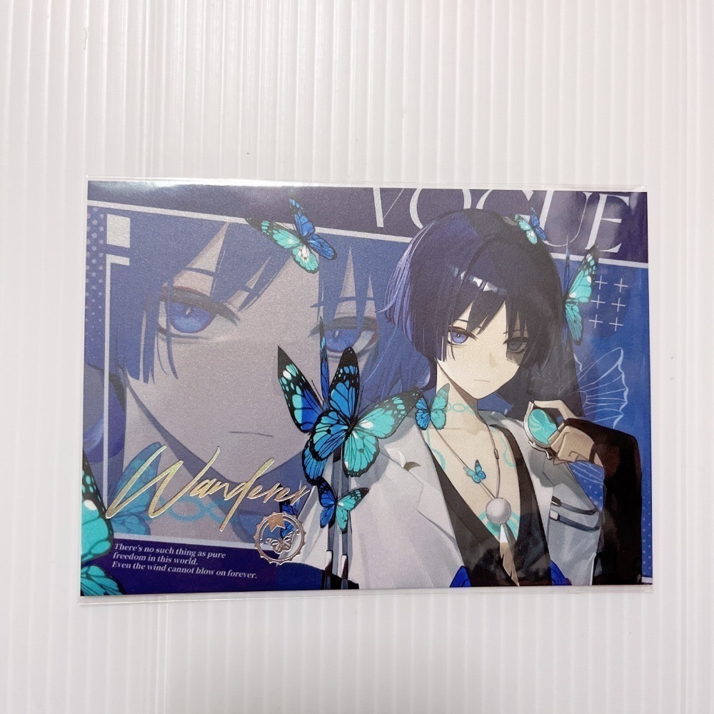 現貨🎐風精靈🎐原神同人｜流浪者 散兵 拍立得 明信片 透卡 紙夾相卡 色紙 票根 花札牌 原神周邊 原神週邊-規格圖4