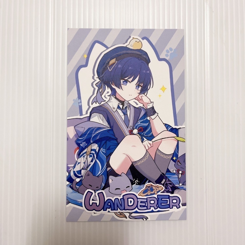 現貨🎐風精靈🎐原神同人｜流浪者 散兵 拍立得 明信片 透卡 紙夾相卡 色紙 票根 花札牌 原神周邊 原神週邊-規格圖4