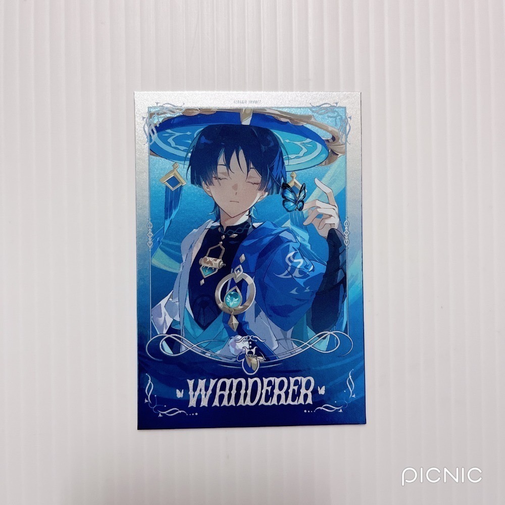 現貨🎐風精靈🎐原神同人｜流浪者 散兵 拍立得 明信片 透卡 紙夾相卡 色紙 票根 花札牌 原神周邊 原神週邊-規格圖4