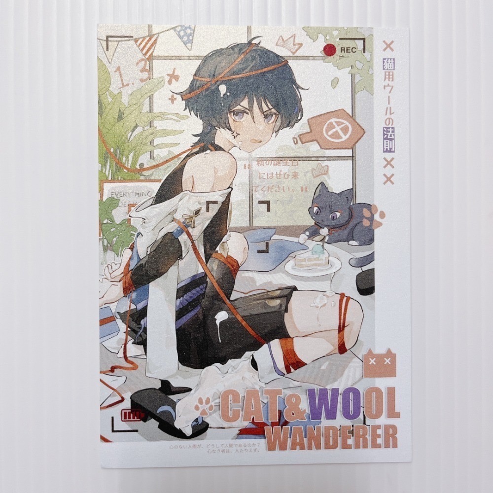 現貨🎐風精靈🎐原神同人｜流浪者 散兵 拍立得 明信片 透卡 紙夾相卡 色紙 票根 花札牌 原神周邊 原神週邊-規格圖4