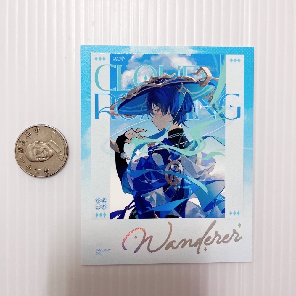 現貨🎐風精靈🎐原神同人｜流浪者 散兵 拍立得 明信片 透卡 紙夾相卡 色紙 票根 花札牌 原神周邊 原神週邊-規格圖4