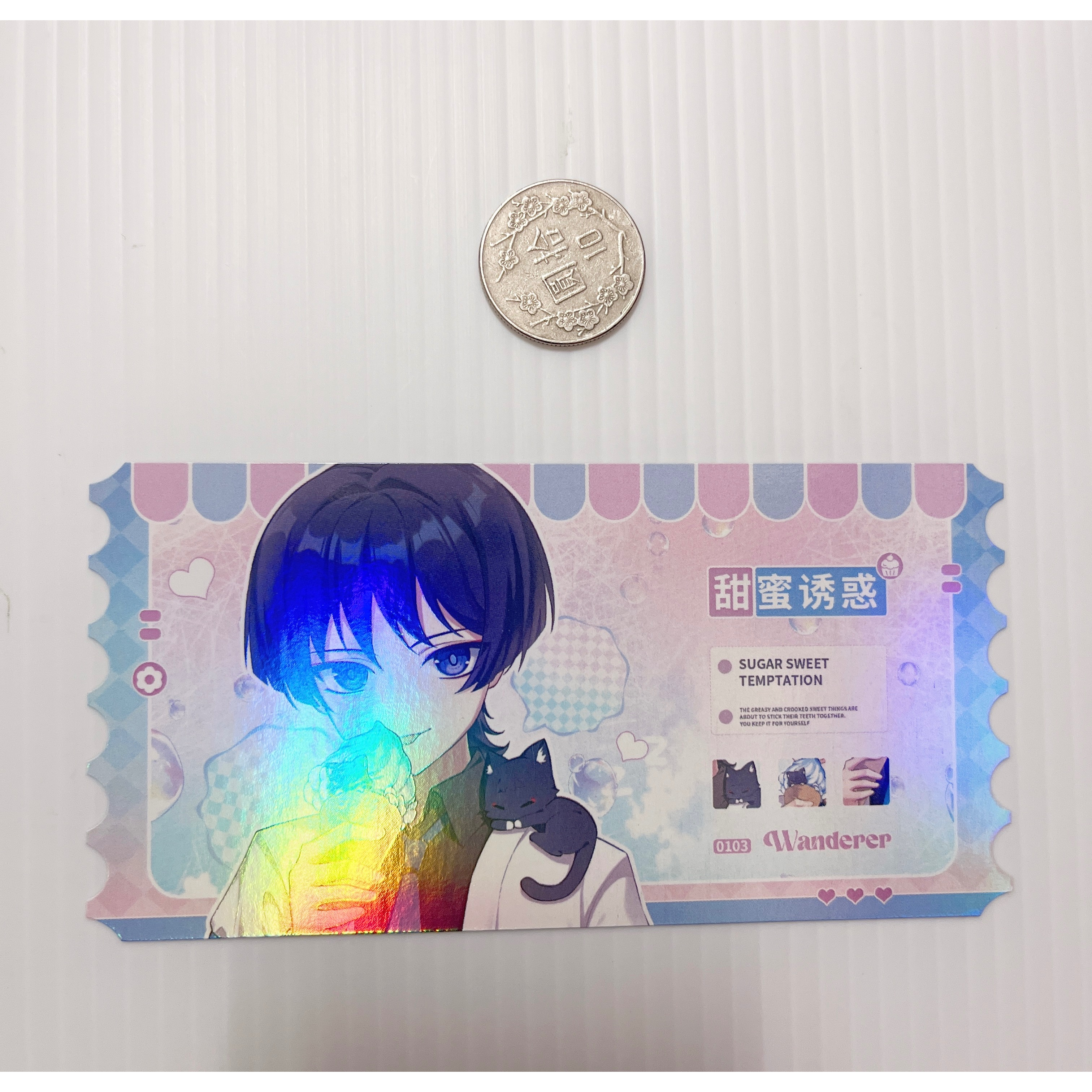 現貨🎐風精靈🎐原神同人｜流浪者 散兵 拍立得 明信片 透卡 紙夾相卡 色紙 票根 花札牌 原神周邊 原神週邊-細節圖8