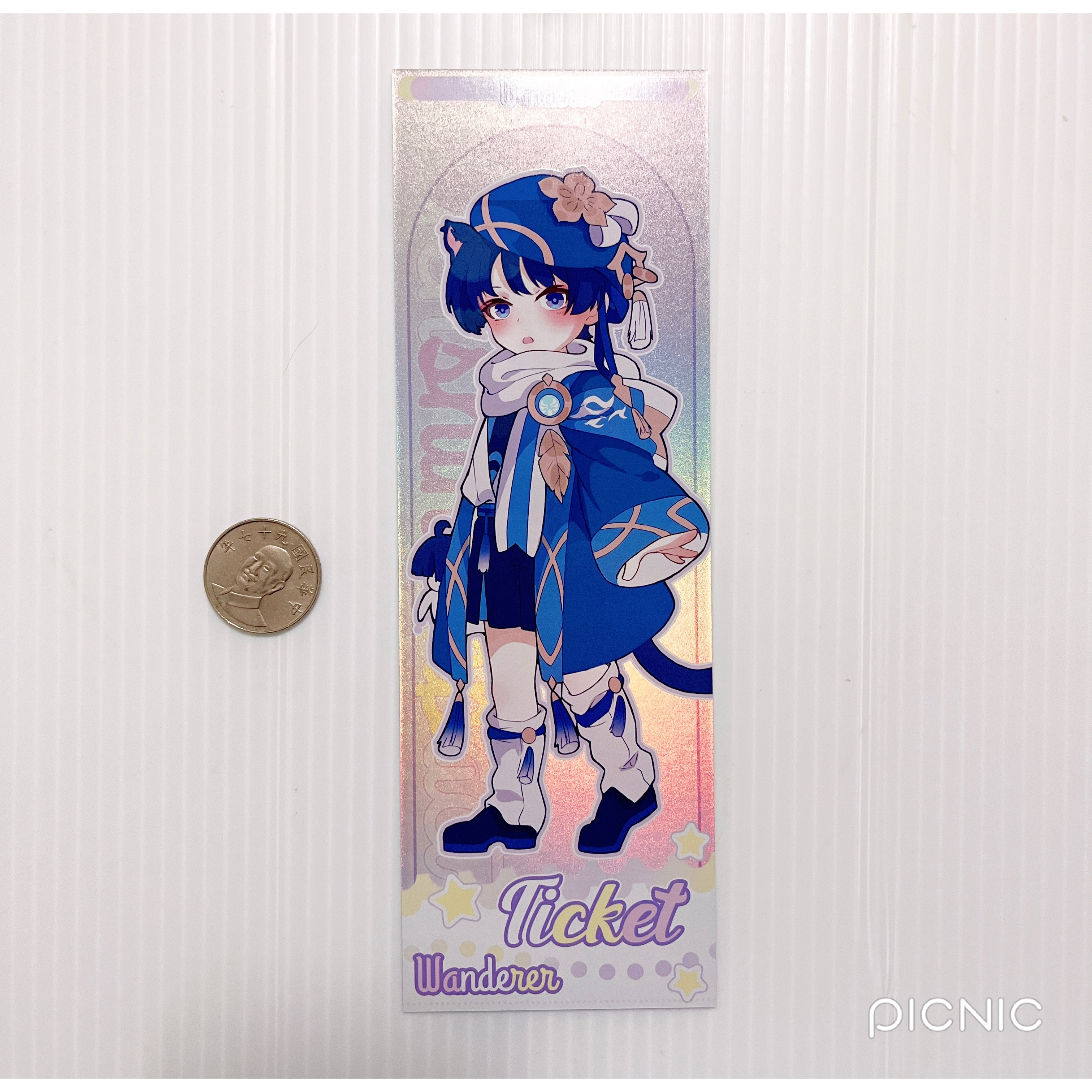 現貨🎐風精靈🎐原神同人｜流浪者 散兵 拍立得 明信片 透卡 紙夾相卡 色紙 票根 花札牌 原神周邊 原神週邊-細節圖9