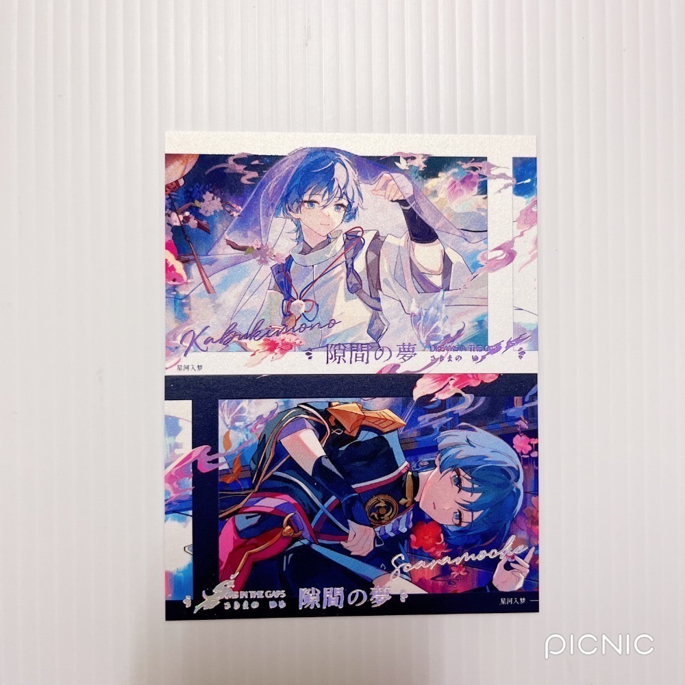 現貨🎐風精靈🎐原神同人｜流浪者 散兵 拍立得 明信片 透卡 紙夾相卡 色紙 票根 花札牌 原神周邊 原神週邊-規格圖10