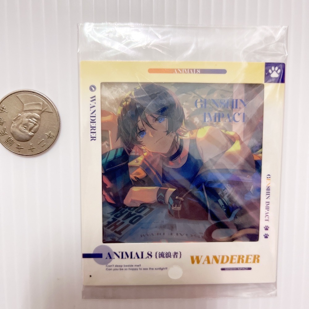 現貨🎐風精靈🎐原神同人｜流浪者 散兵 拍立得 明信片 紙夾相卡 色紙 花札牌 小立牌 徽章 原神周邊 原神週邊-規格圖1
